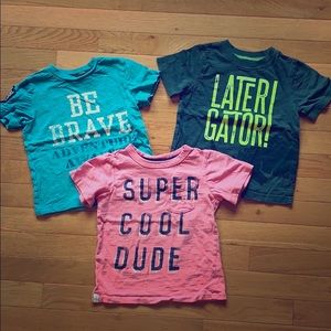 3 boys size 3t Carter’s shirts